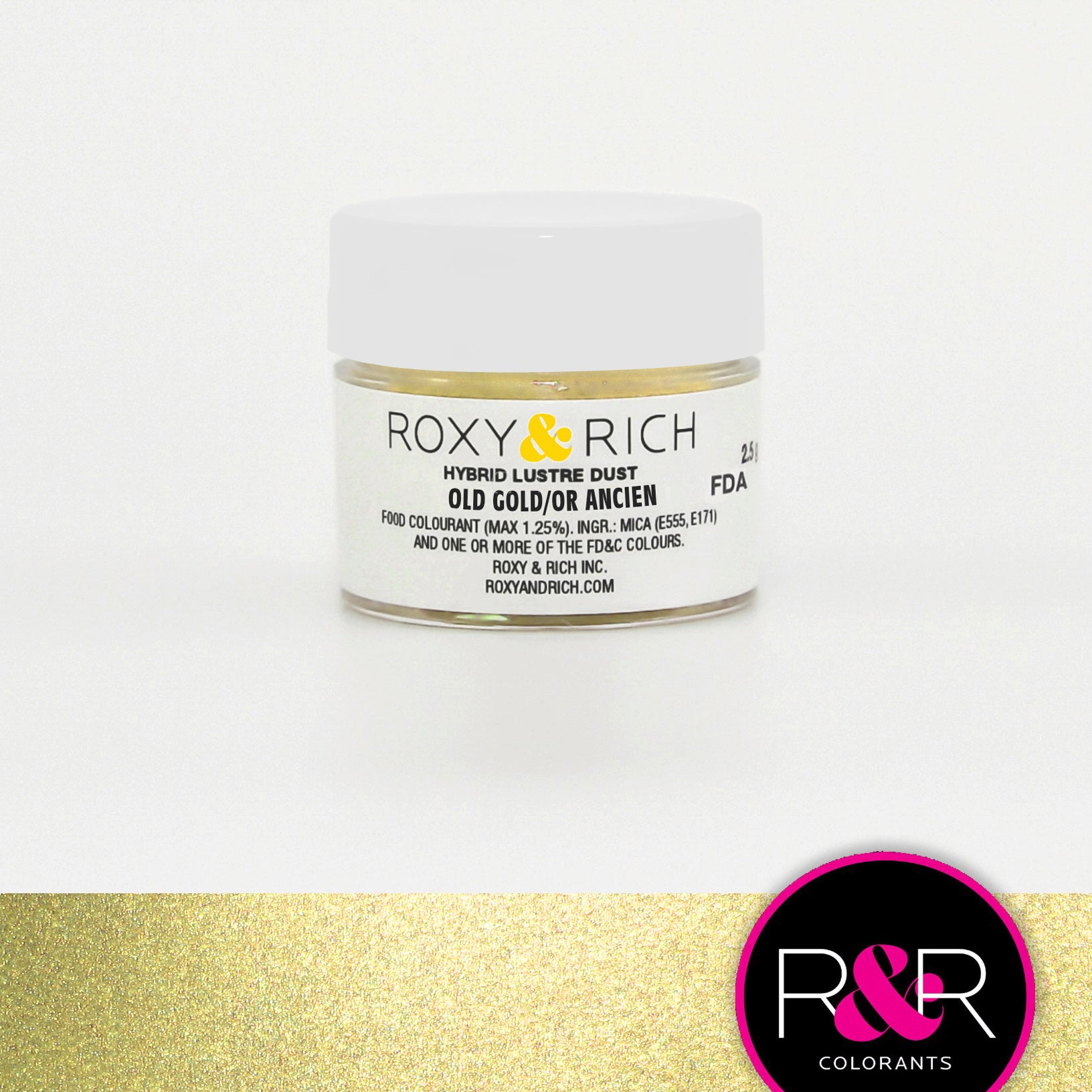 Poudre lustrée hybride Or Ancien - Roxy & Rich - Poudre lustrée - - La Guilde Culinaire