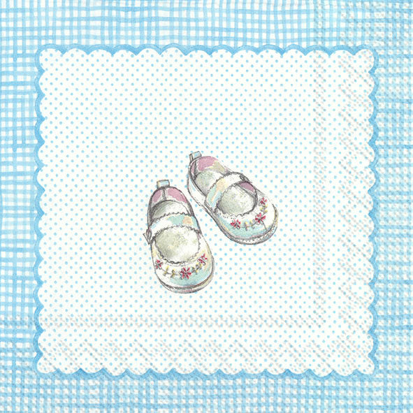 Serviette de table ''Naissance Bleu''    - IHR - Serviette -  - La Guilde Culinaire
