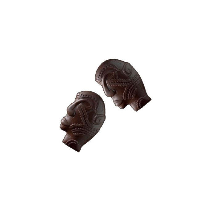 Moule pour chocolat en polycarbonate - Friture Masque Papouasie #R46    - Cacao Barry - Moule pour chocolat -  - La Guilde Culinaire