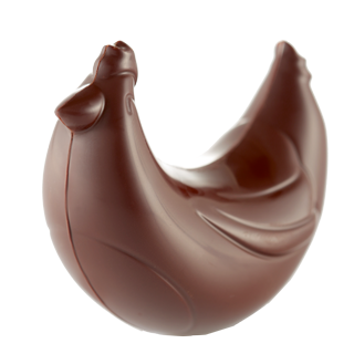 Moule Poule Rieuse 11 cm - #J4    - Cacao Barry - Moule pour chocolat -  - La Guilde Culinaire