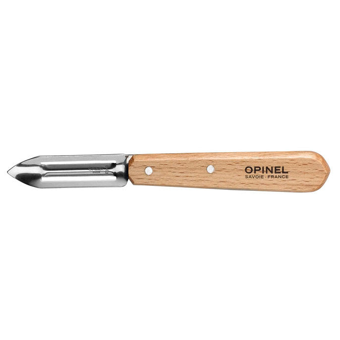 Opinel - Couteau éplucheur N°115 Hêtre naturel   - Opinel - Couteau à légumes - 001928 - La Guilde Culinaire