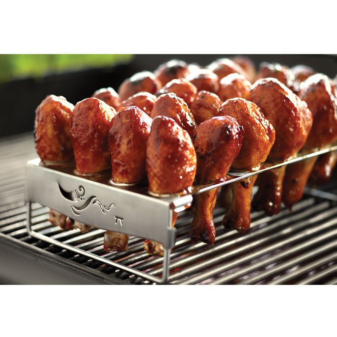 Rôtissoire pour 24 Jalapeno et Pilons de poulet    - Outset - Support de cuisson pour BBQ -  - La Guilde Culinaire
