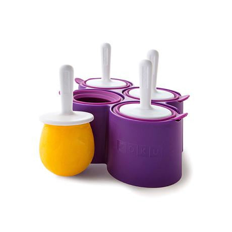 Moules ronds pour 4 pops glacés *    - Zoku - Appareil à glace et crème glacée -  - La Guilde Culinaire