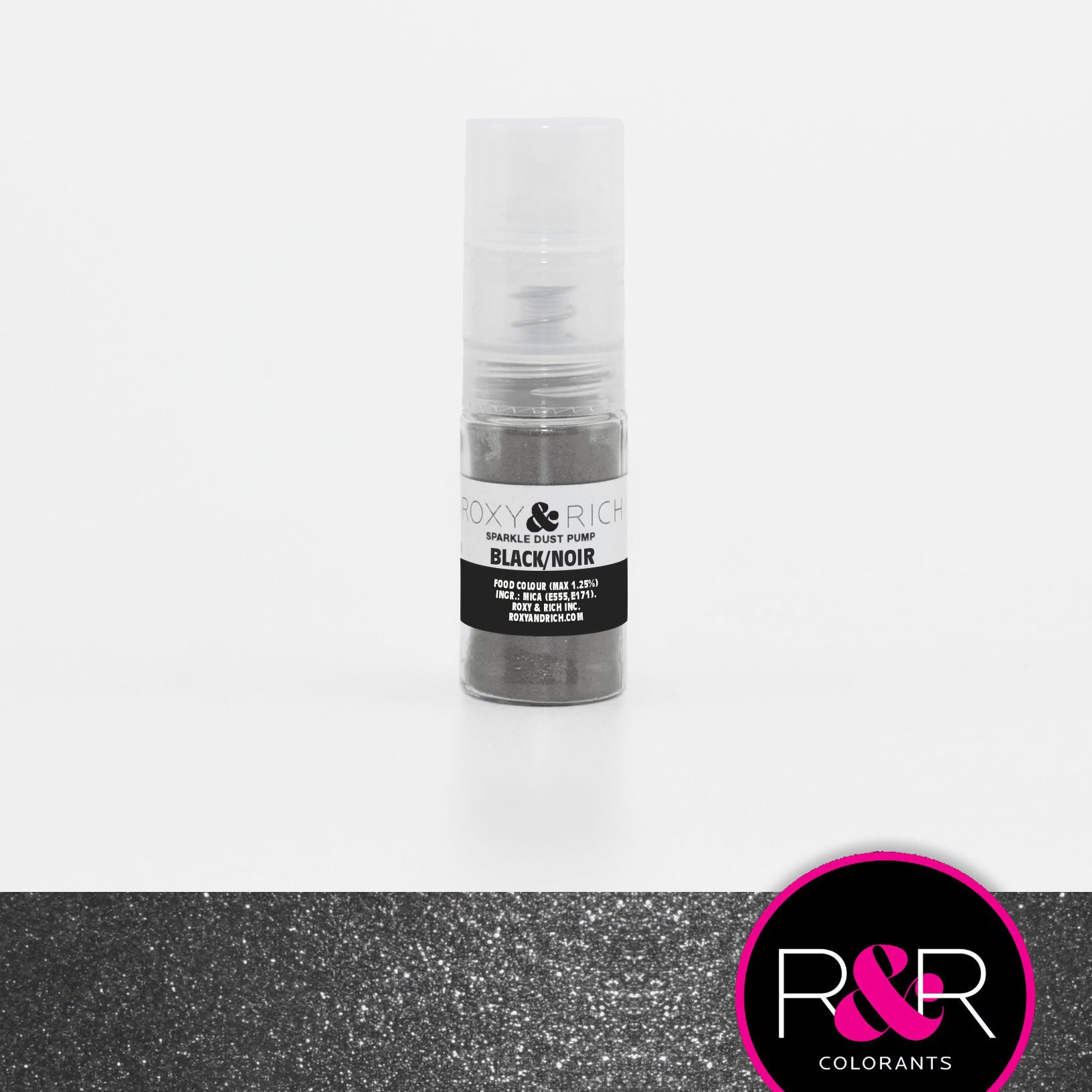Pompes pour poudres étincelantes Noir    - Roxy & Rich - Poudre étincelante -  - La Guilde Culinaire