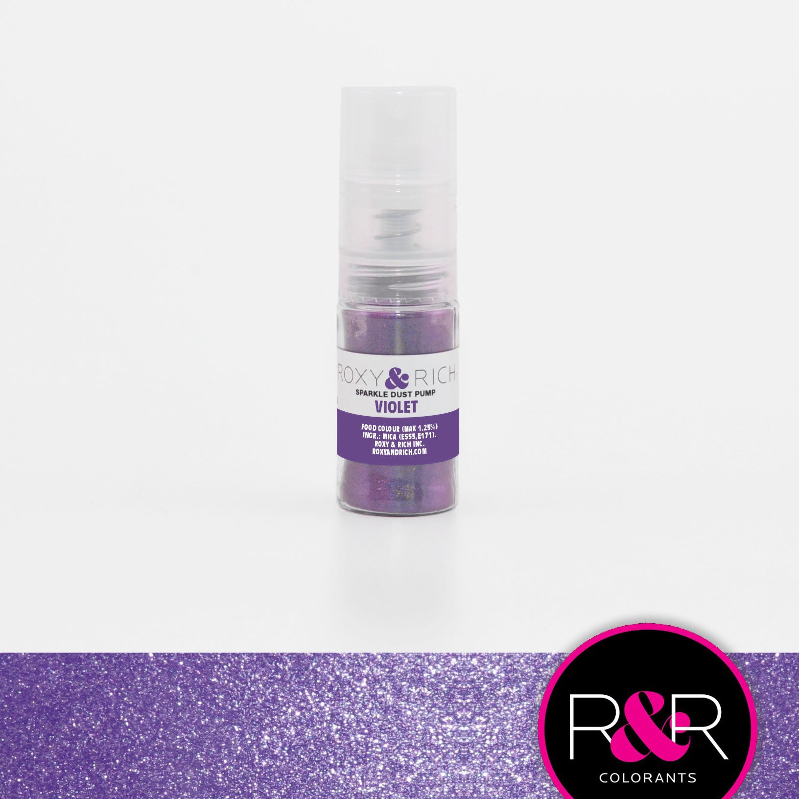 Pompes pour poudres étincelantes Violet    - Roxy & Rich - Poudre étincelante -  - La Guilde Culinaire