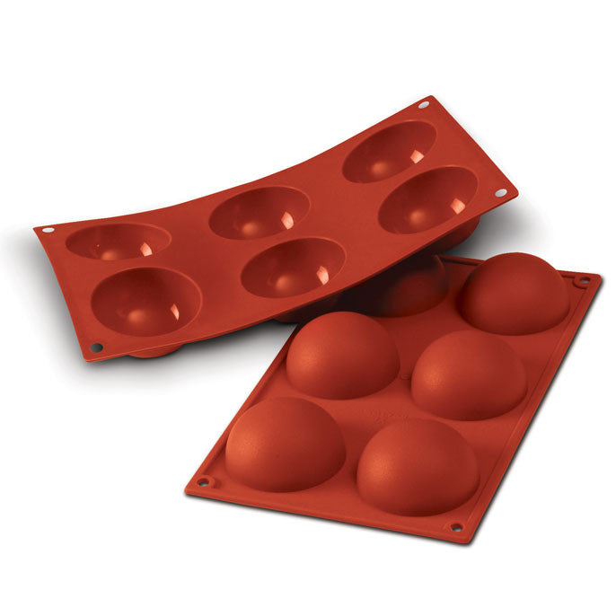 Moule DEMI-SPHERE Ø 2,76" en silicone flexible SILICONFLEX    - SilikoMart - Moule à gâteaux -  - La Guilde Culinaire