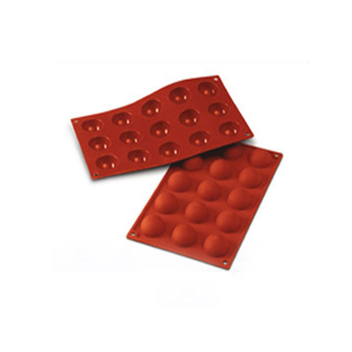Moule DEMI-SPHERE Ø 1,57" en silicone flexible SILICONFLEX    - SilikoMart - Moule à gâteaux -  - La Guilde Culinaire