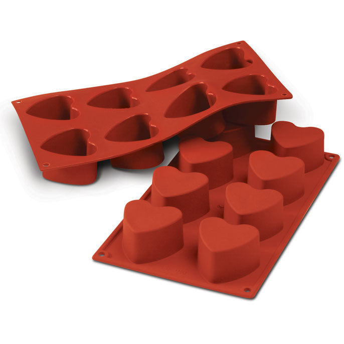 Moule CŒUR en silicone flexible SILICONFLEX    - SilikoMart - Moule à gâteaux -  - La Guilde Culinaire