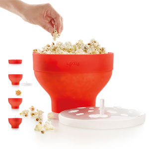 Poppeuse à pop-corn pour micro-ondes    - Lékué - Machine à popcorn -  - La Guilde Culinaire