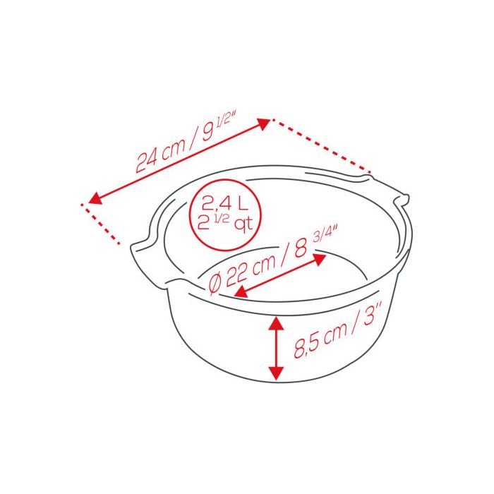 APPOLIA - Moule à soufflé en céramique Écru 22cm-8.6"    - Peugeot - Ramequin et moule à soufflé -  - La Guilde Culinaire
