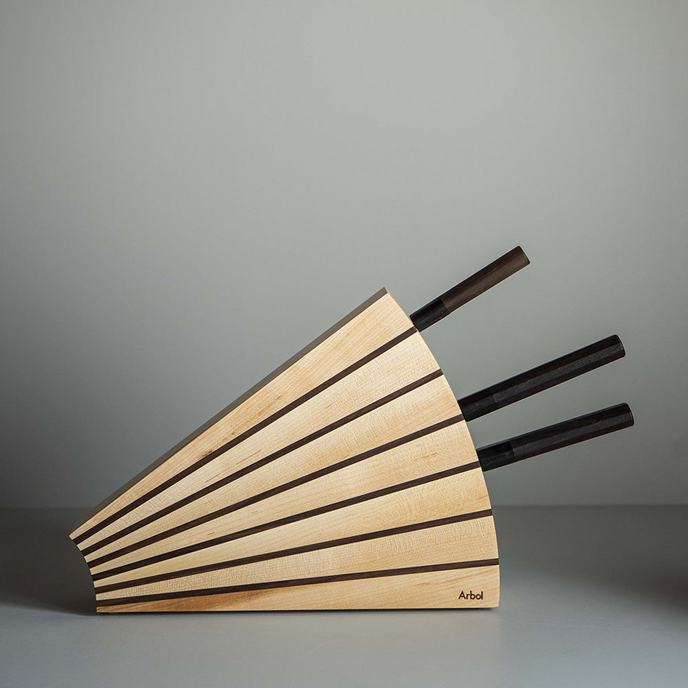 Bloc à couteaux en bois    - Arbol - Bloc à couteaux -  - La Guilde Culinaire