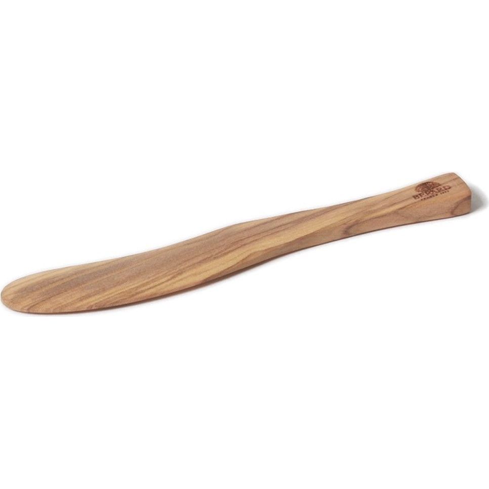 Tartineur Courbe en olivier - set de 4    - Bérard France - Couteau à tartiner -  - La Guilde Culinaire