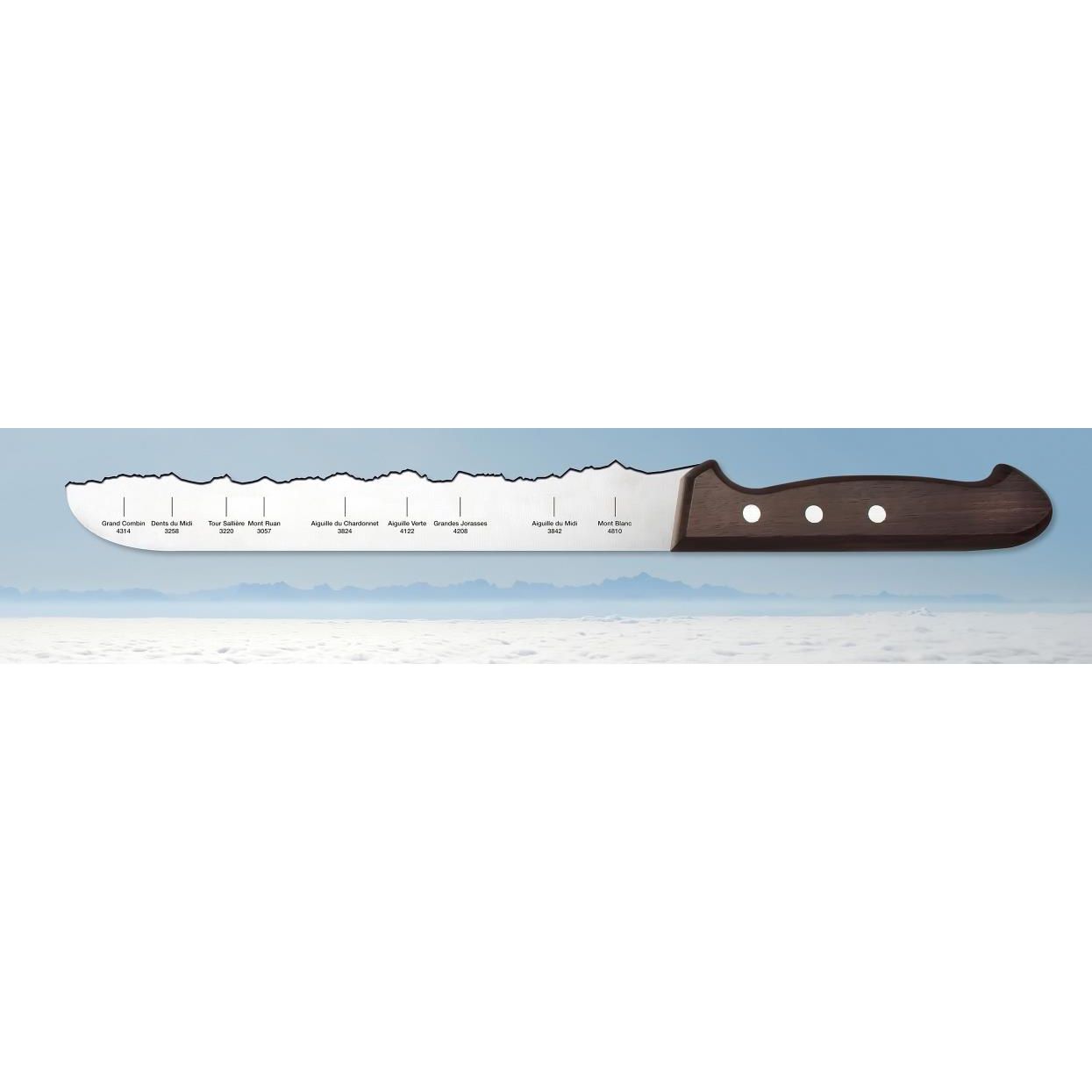 Couteau à pain Lac Léman    - PanoramaKnife - Couteau à pain -  - La Guilde Culinaire