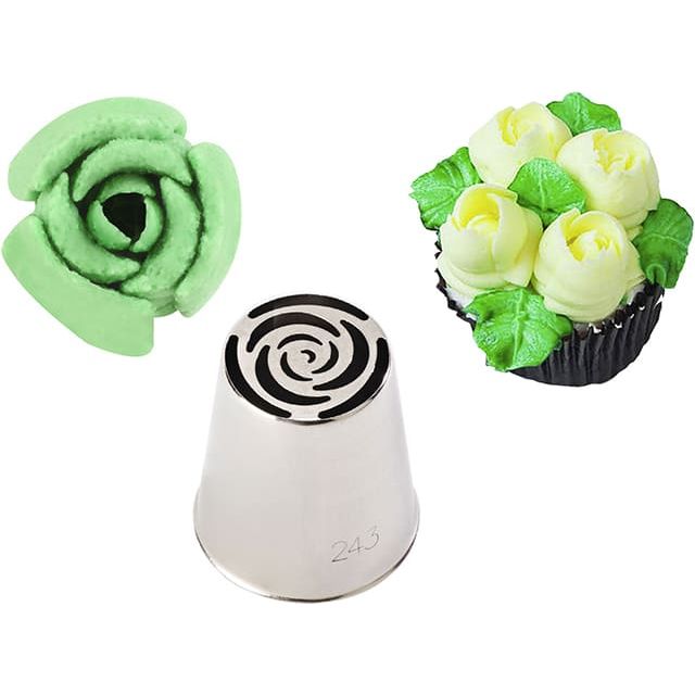 Douille Russe inox spéciales "Décors Fleurs" - Rose #243    - SG - Douille et poche -  - La Guilde Culinaire