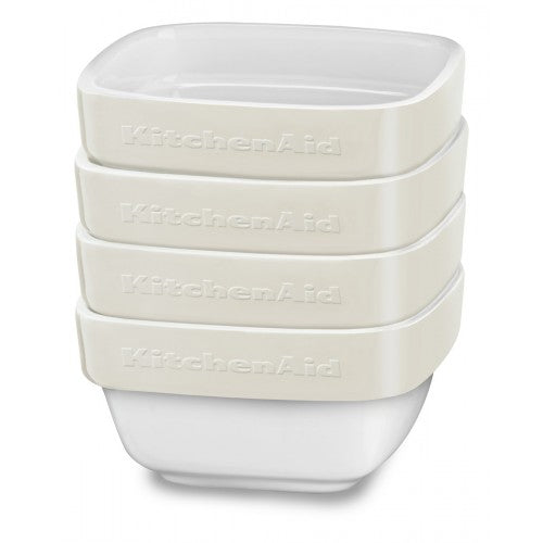 Ensemble de 4 ramequins en céramique KitchenAid*    - Kitchenaid - Ramequin -  - La Guilde Culinaire