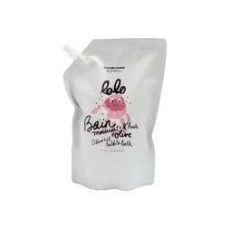 Bain moussant à l'huile d'olive ! 1L - Éco-recharge - Lolo et Moi - Bain et corps - LO-BM3 - La Guilde Culinaire