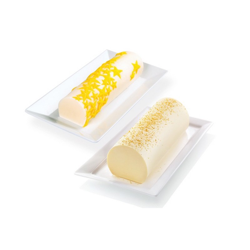 Moule Bûche 3D Starlight    - SilikoMart - Moule à bûche -  - La Guilde Culinaire