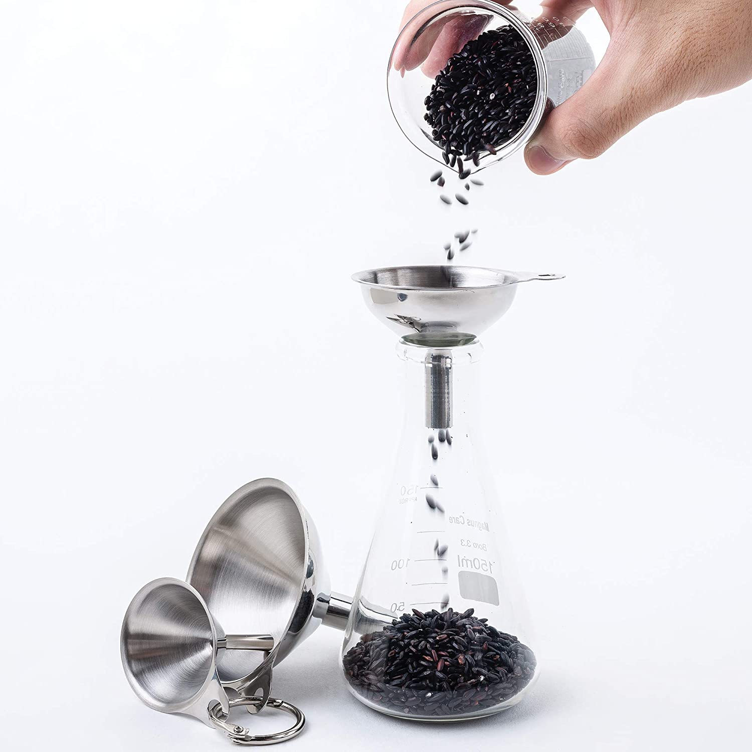 Set de 3 entonnoirs en inox    - Fox Run - Accessoire -  - La Guilde Culinaire