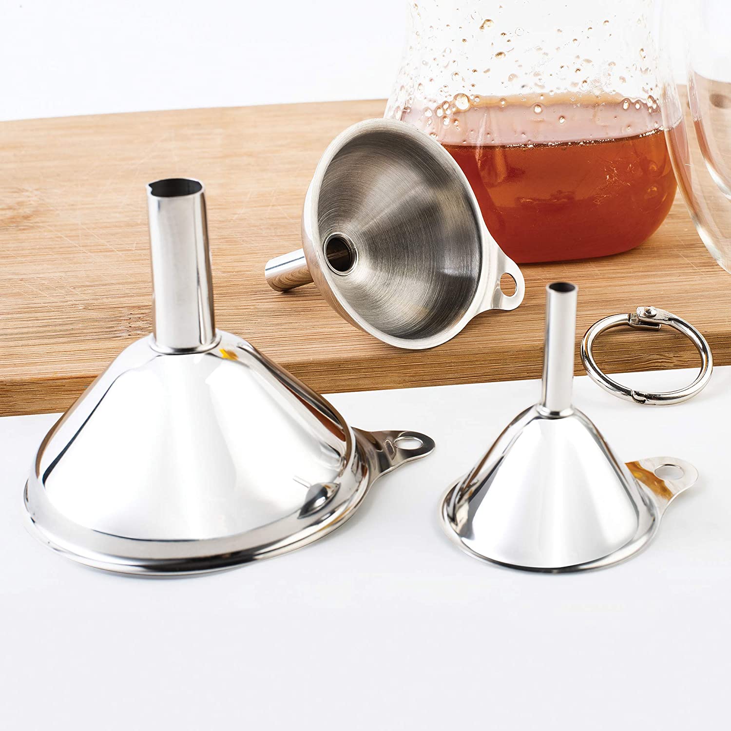 Set de 3 entonnoirs en inox    - Fox Run - Accessoire -  - La Guilde Culinaire