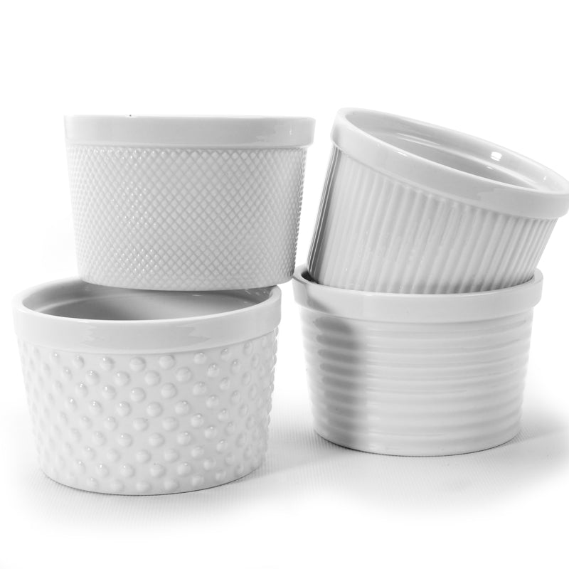 Ramequins Blanc 10 cm Diam    - Bia - Ramequin et moule à soufflé -  - La Guilde Culinaire