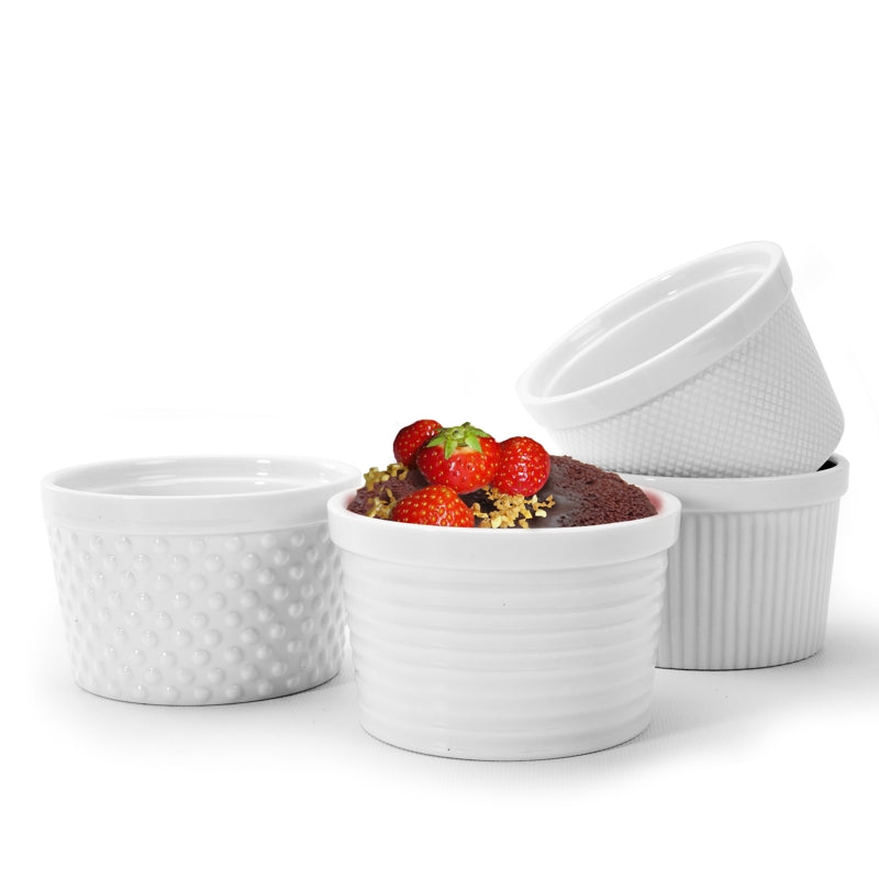 Ramequins Blanc 10 cm Diam    - Bia - Ramequin et moule à soufflé -  - La Guilde Culinaire