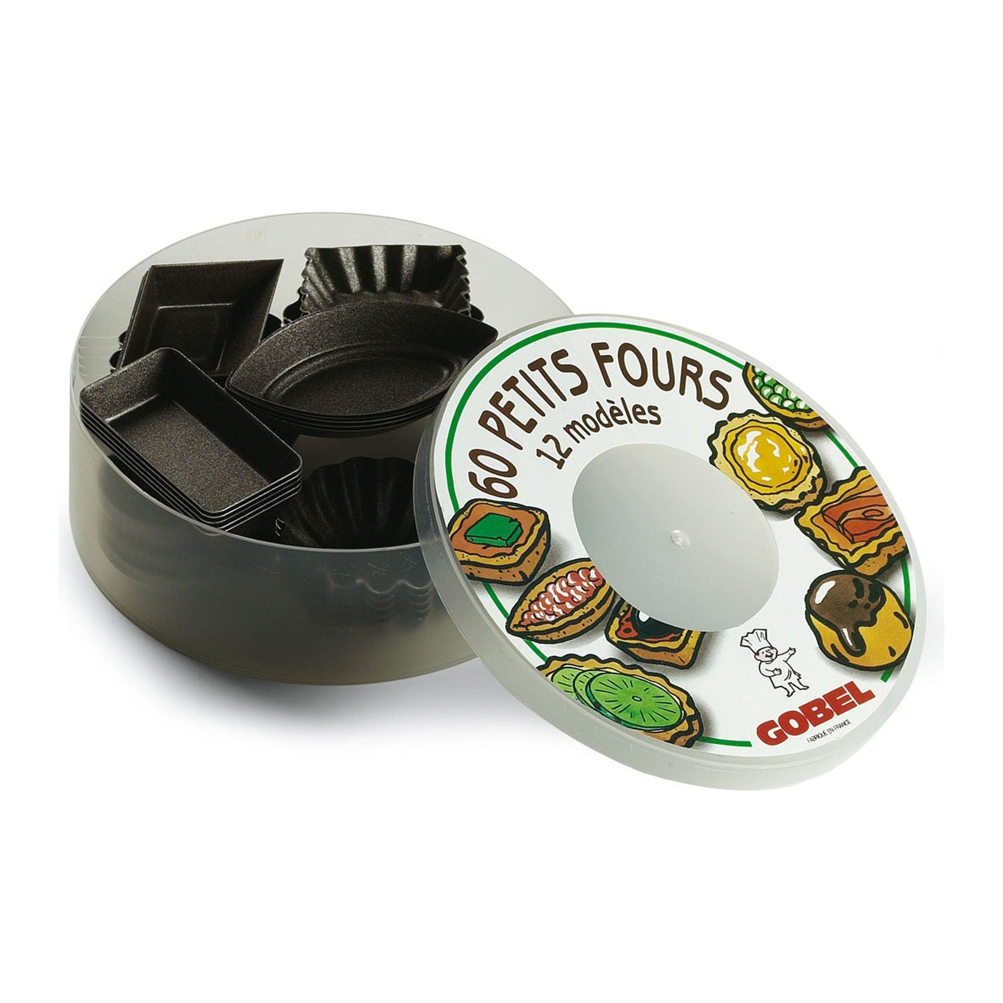 Moules petits fours - Set de 60 pièces    - Gobel - Moule à petit four -  - La Guilde Culinaire