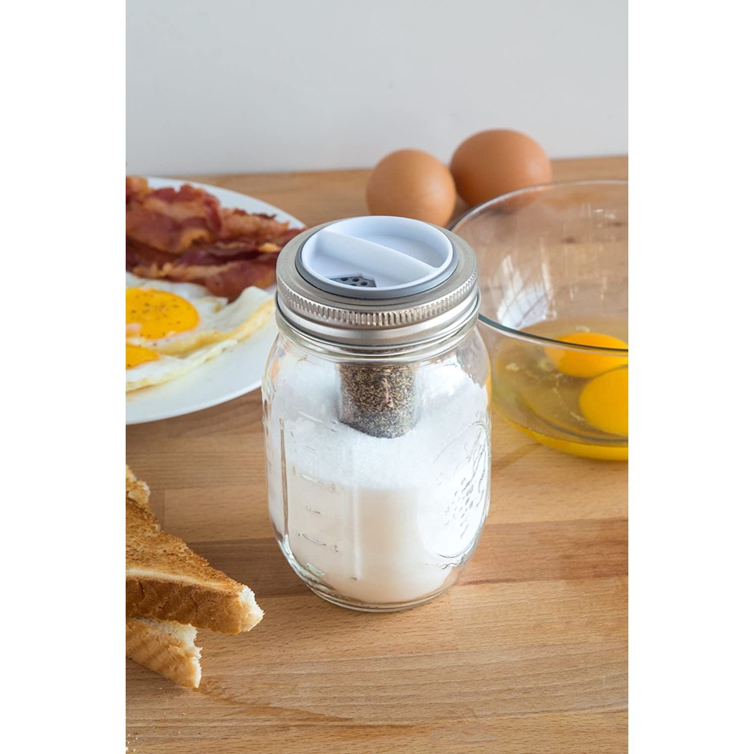 Couvercle salière et poivrière pour pots Mason    - Jarware - Pot masson -  - La Guilde Culinaire