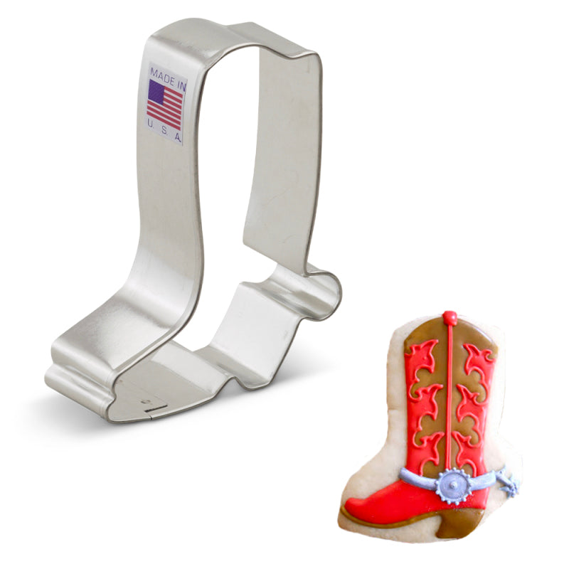 Emporte-pièce botte de cowboy 3 3/8"    - Ann Clark Cookie Cutters - Emporte-pièce -  - La Guilde Culinaire