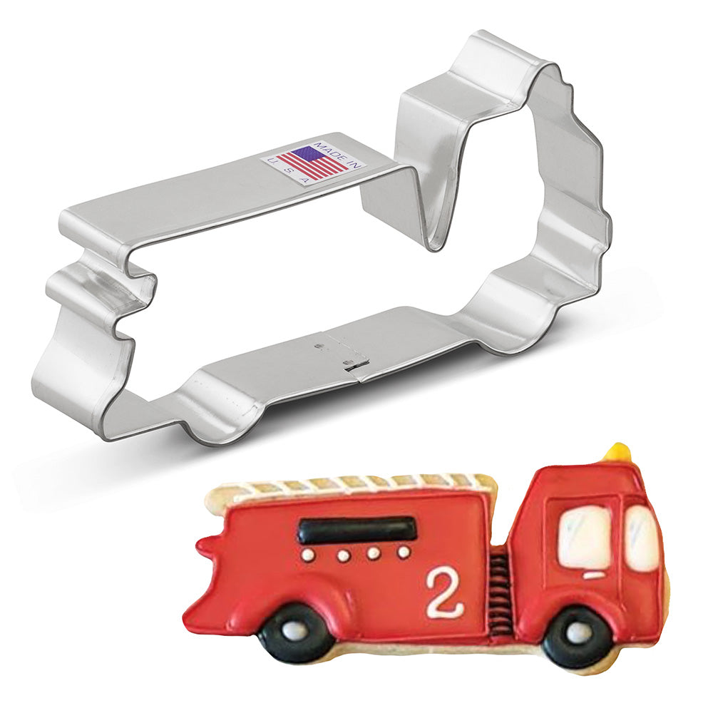 Emporte-pièce camion de pompiers 5"    - Ann Clark Cookie Cutters - Emporte-pièce -  - La Guilde Culinaire