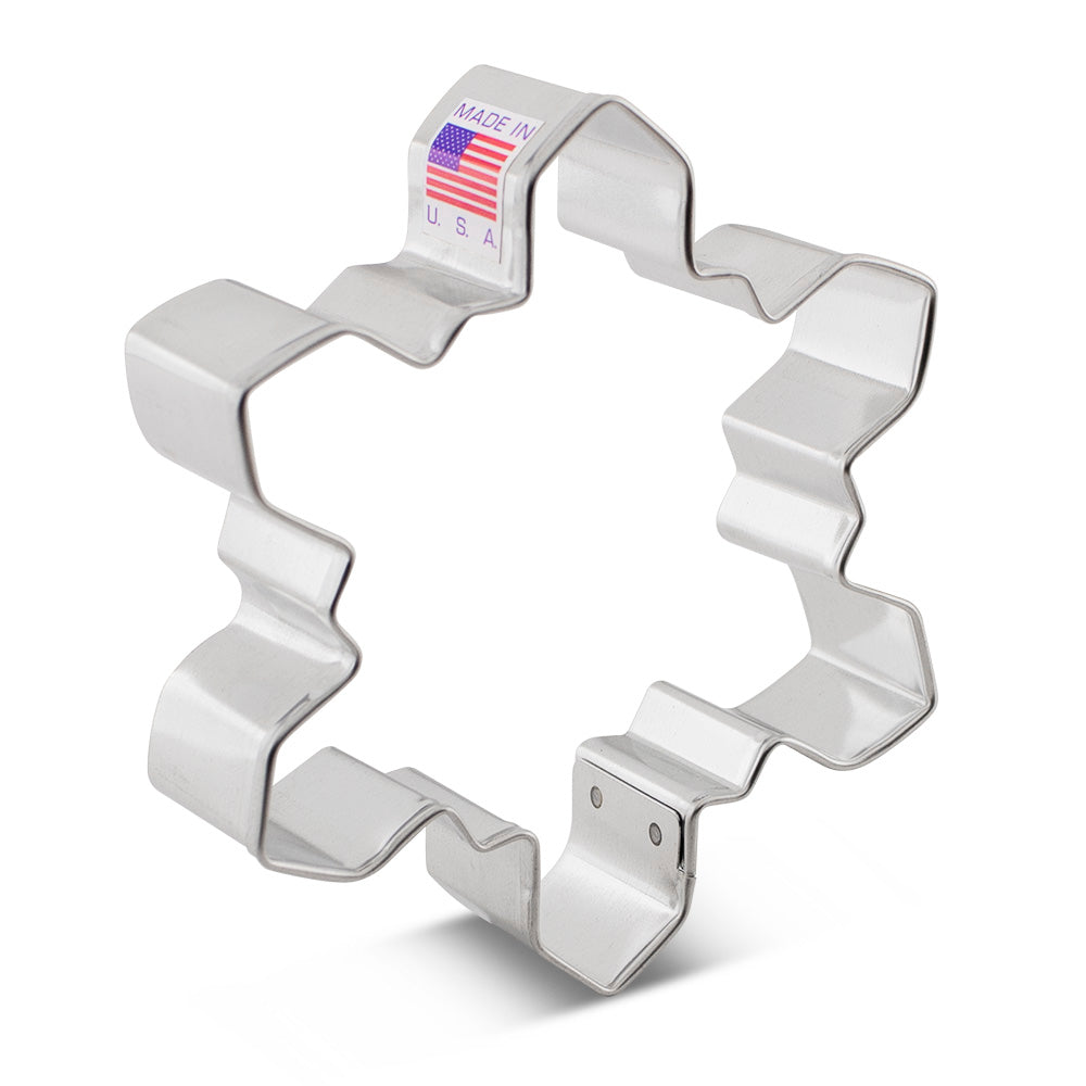 Emporte-pièce flocon de neige géométrique 4" x 3.3"    - Ann Clark Cookie Cutters - Emporte-pièce -  - La Guilde Culinaire