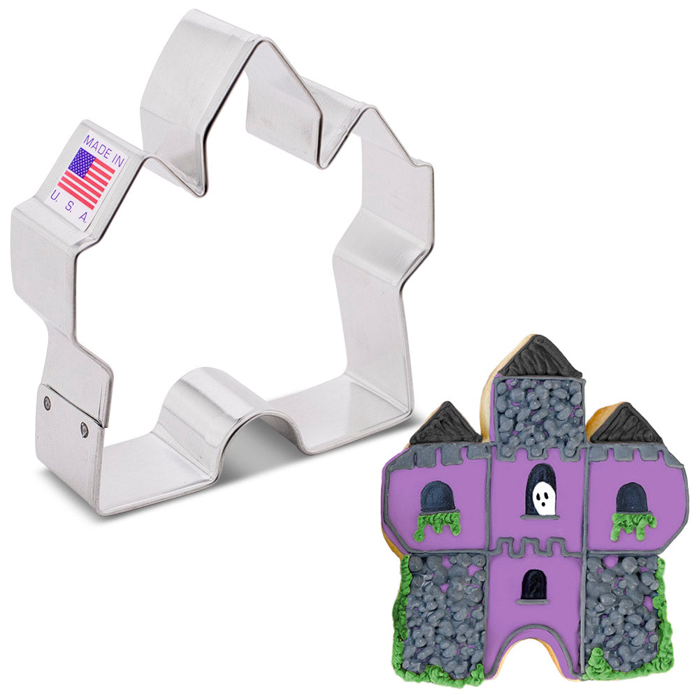 Emporte-pièce maison/château hanté 3,4" x 3,25"    - Ann Clark Cookie Cutters - Emporte-pièce -  - La Guilde Culinaire