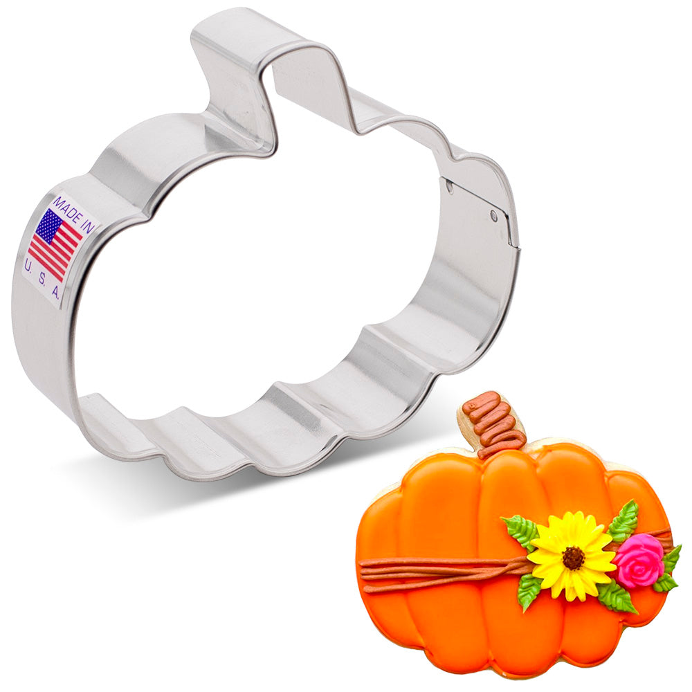 Emporte-pièce gourde de citrouille 3.4" x 3"    - Ann Clark Cookie Cutters - Emporte-pièce -  - La Guilde Culinaire