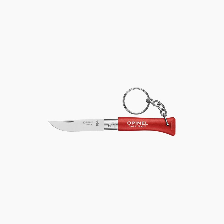 Opinel - N°04 Couteau Porte-Clés - Colorama Rouge   - Opinel - Couteau de poche - 002055 - La Guilde Culinaire