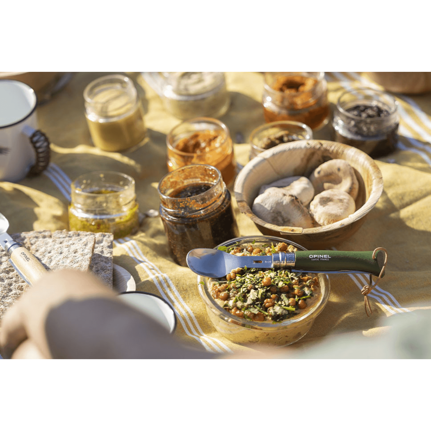 Opinel - Picnic+ Set fourchette et cuillère 2 en 1 pour Opinel N°08.    - Opinel - Ustensiles de poche -  - La Guilde Culinaire