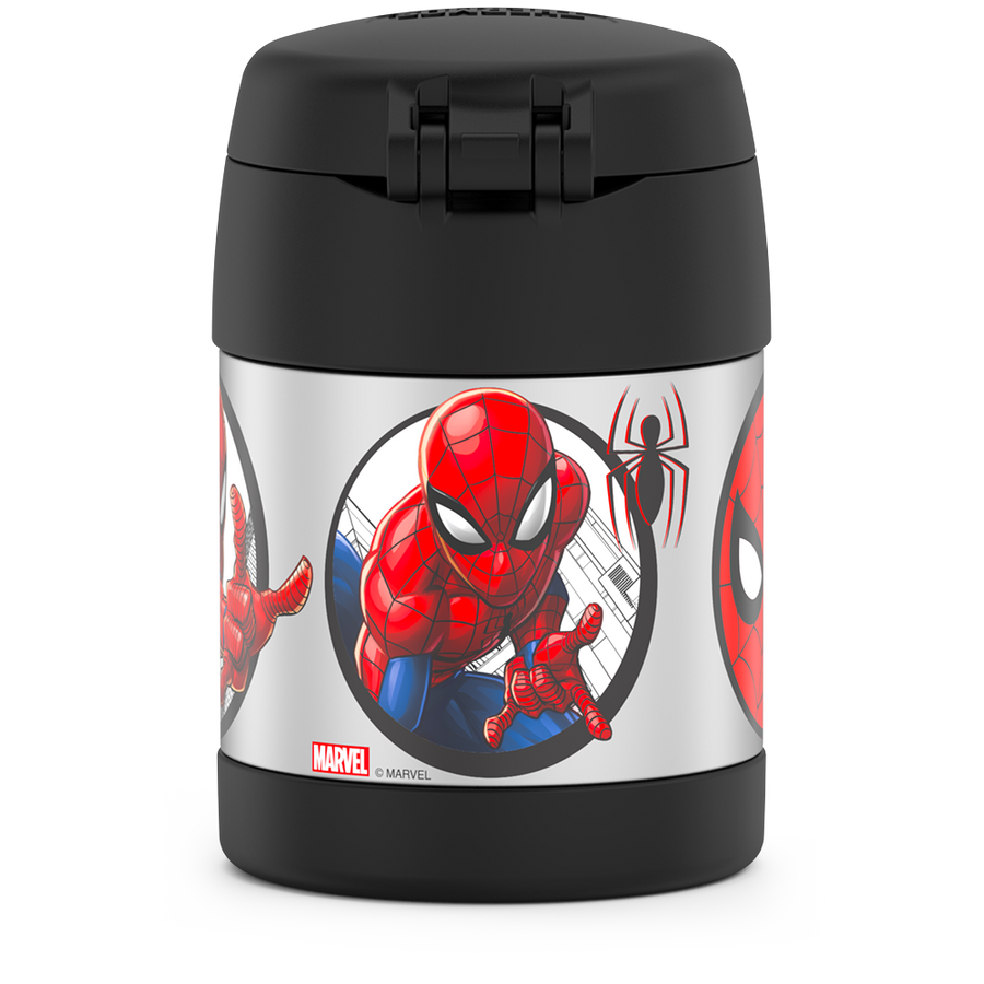 Contenant alimentaire Funtainer en acier inoxydable avec cuillère 10oz - Spider-man - Thermos - Contenant pour aliment - - La Guilde Culinaire