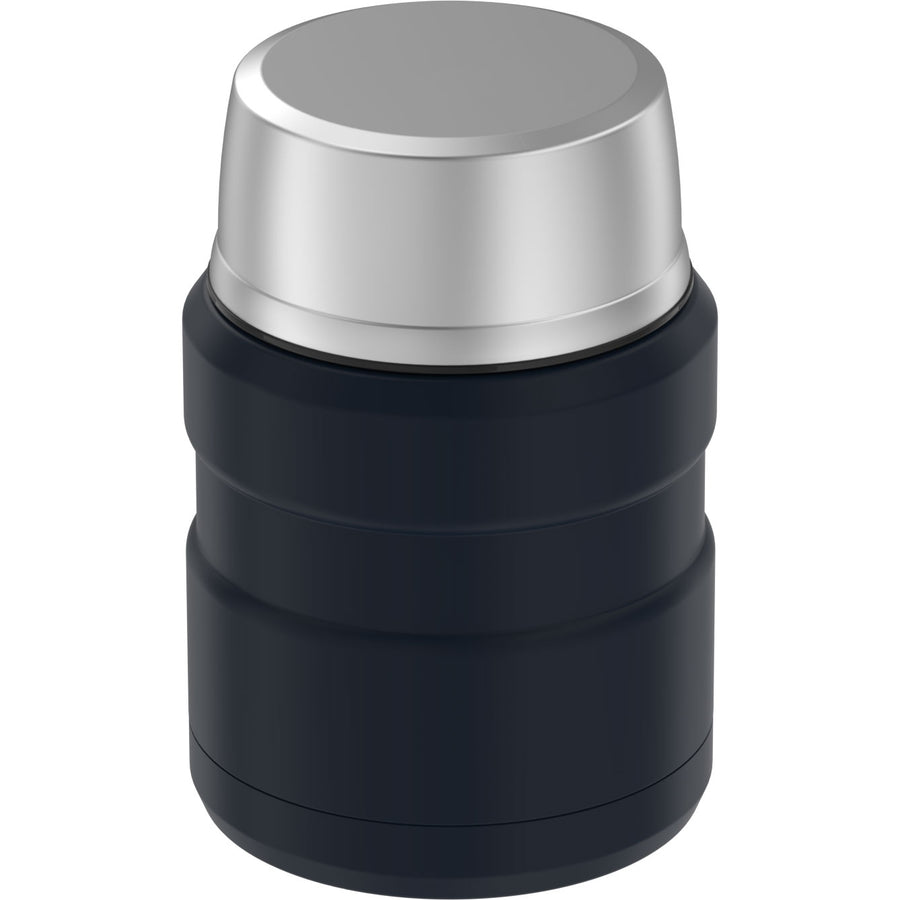 Contenant alimentaire Stainless King en acier inoxydable avec cuillère 16oz - Bleu Mat    - Thermos - Contenant pour aliment -  - La Guilde Culinaire