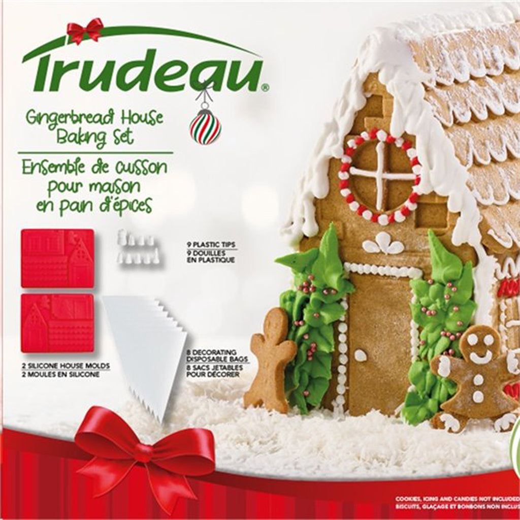 Ensemble de cuisson pour maison en pain d’épices (19 pièces)    - Trudeau - Moule à gâteaux -  - La Guilde Culinaire
