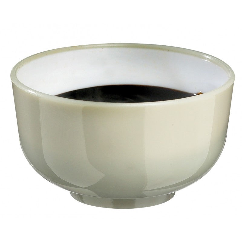 Mini bol Thaï Beige et blanc 30ml - paquet 10    - Solia - Service de table jetable -  - La Guilde Culinaire