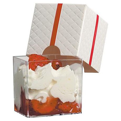 Cub' Kdo Solia 70ml - Paquet de 24 Blanc   - Solia - Service de table jetable - PS50322 - La Guilde Culinaire