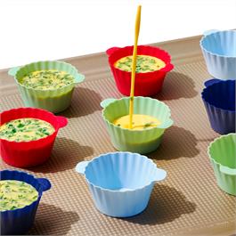 Ensemble de 12 moules en silicone    - OXO - Moule à muffins -  - La Guilde Culinaire