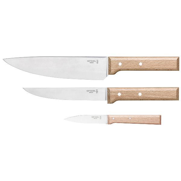 OPINEL - Coffret de 3 couteaux essentiels    - Opinel - Ensemble de couteaux -  - La Guilde Culinaire