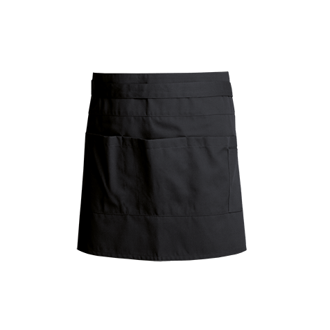 Tablier de service Wasabi Noir   - Clement Design - Tablier service - WASABI NOIR TU - La Guilde Culinaire