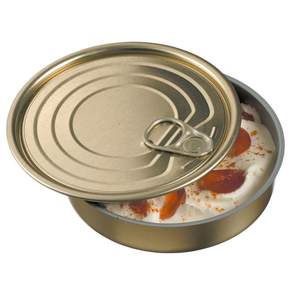 Boite cocktail ronde en métal 145 ml+ couvercle par 30    - Solia - Service de table jetable -  - La Guilde Culinaire