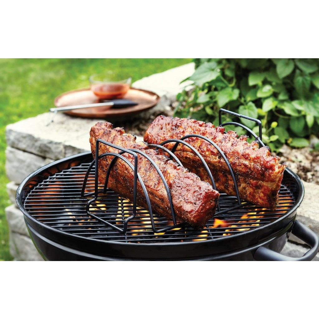 Rack réversible anti-adhésif Ribs et Poulet - OUTSET    - Outset - Support de cuisson pour BBQ -  - La Guilde Culinaire