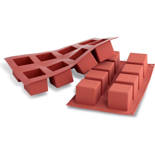 Moule Cube en silicone flexible SILICONFLEX    - SilikoMart - Moule à gâteaux -  - La Guilde Culinaire