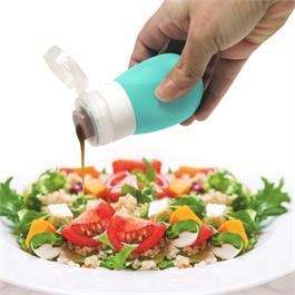 Flacon souple en silicone réutilisable 38ml - Danesco - Bouteille à condiment - - La Guilde Culinaire