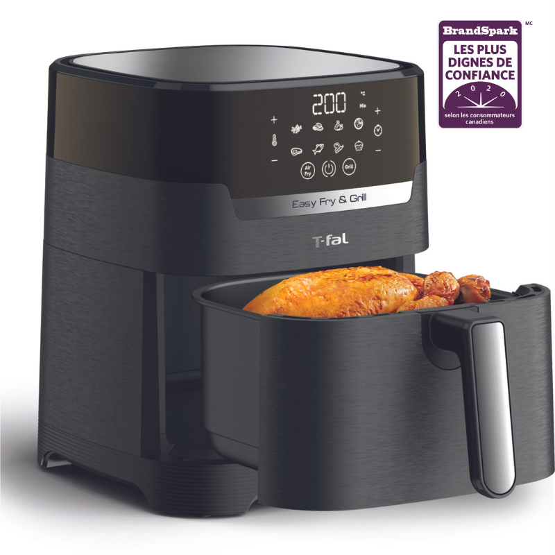 Friteuse à Air Easy Fry & Gril Precision 2-en-1 avec Technologie Extra Crispy (4.2L)    - T-fal - Air fryer -  - La Guilde Culinaire