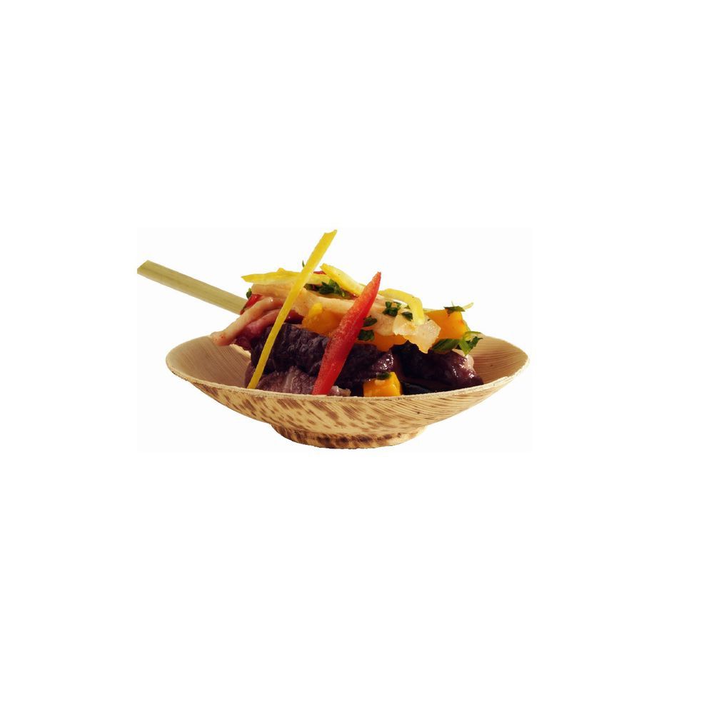 Coupelles en Feuilles de Bambou - pqt 50    - Solia - Service de table jetable -  - La Guilde Culinaire